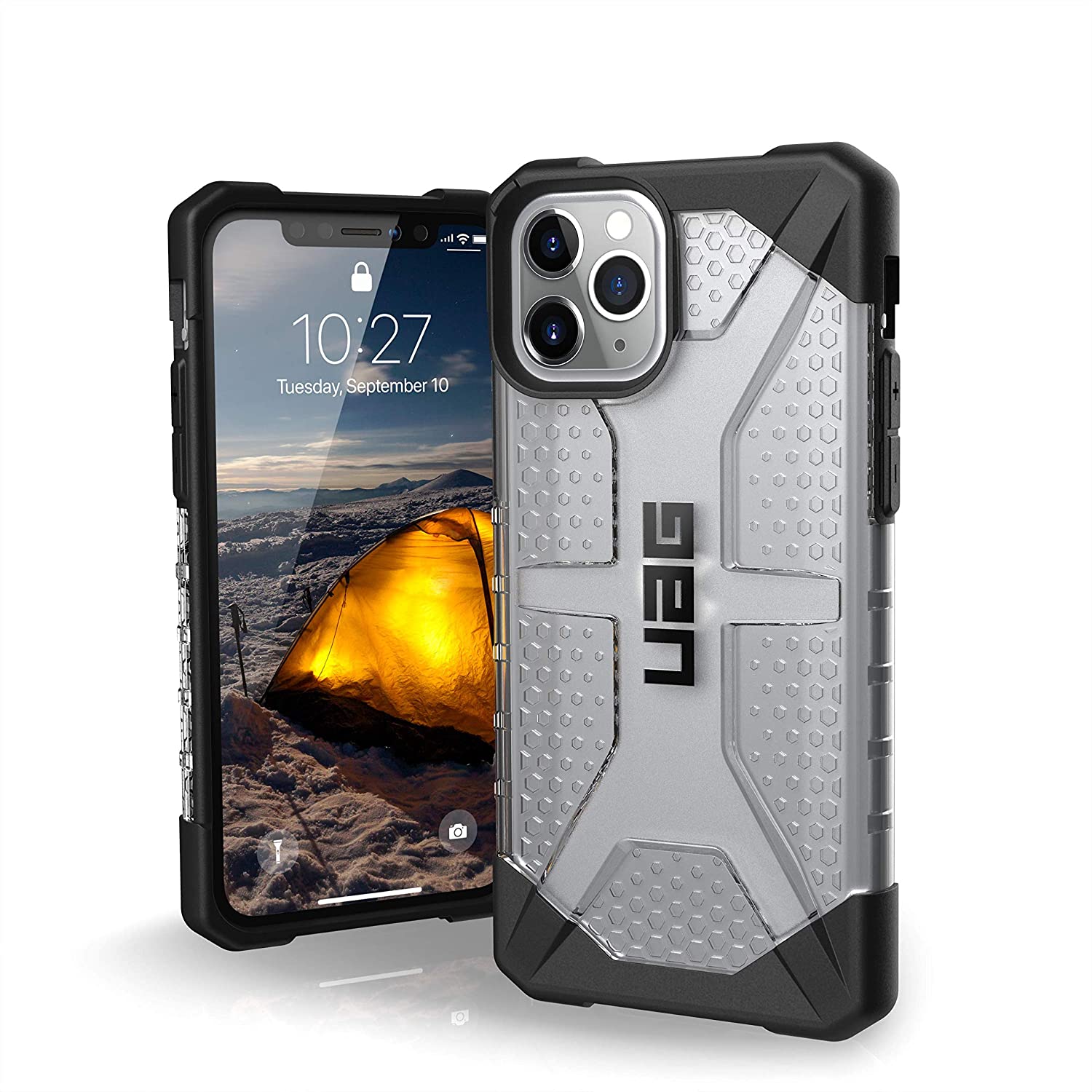 UAG iPhone 11 / Pro / Pro Max Plasma Bulu-Ringan Kes Kejatuhan Tentera Lasak Tentera yang Diuji