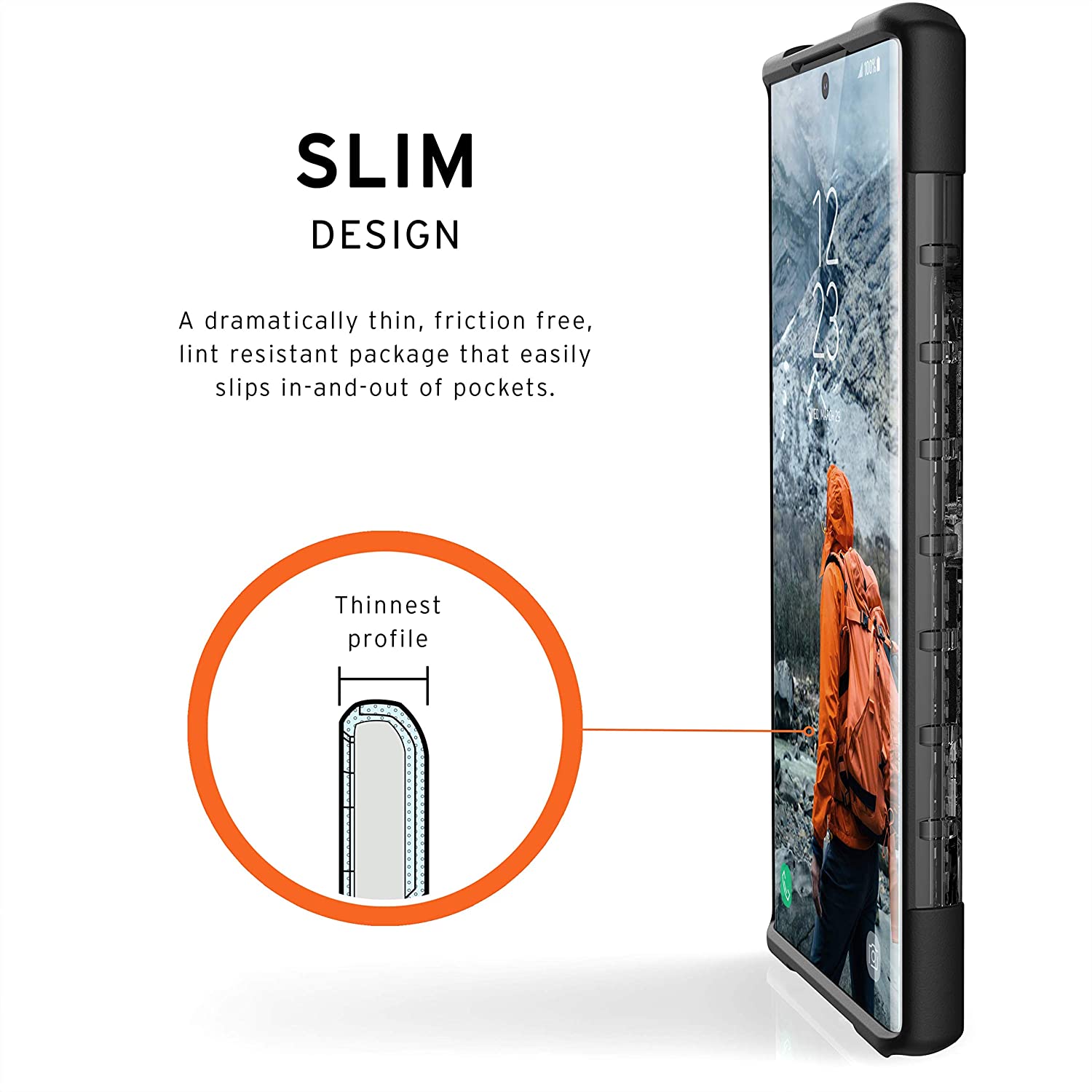 UAG Samsung Galaxy Note 10 Plasma Feather-Light Lasak Tentera Jatuh Kes Telefon Diuji