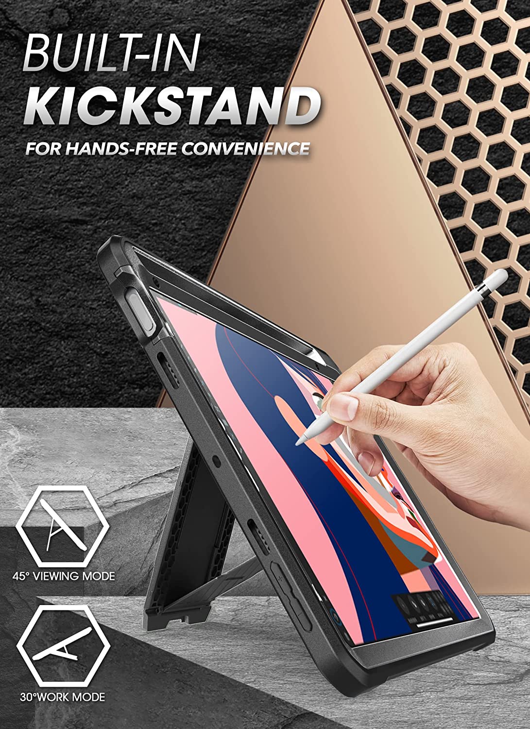 SUPCASE iPad mini 6 (2021) Unicorn Beetle PRO Shockproof Rugged Case - Black