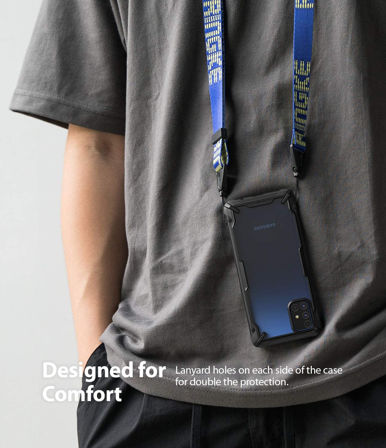 Ringke Fusion-X Galaxy M51 Military Drop Tested Ergonomic Transparent PC TPU Bumper Impact Resistant Protection Back Case Cover