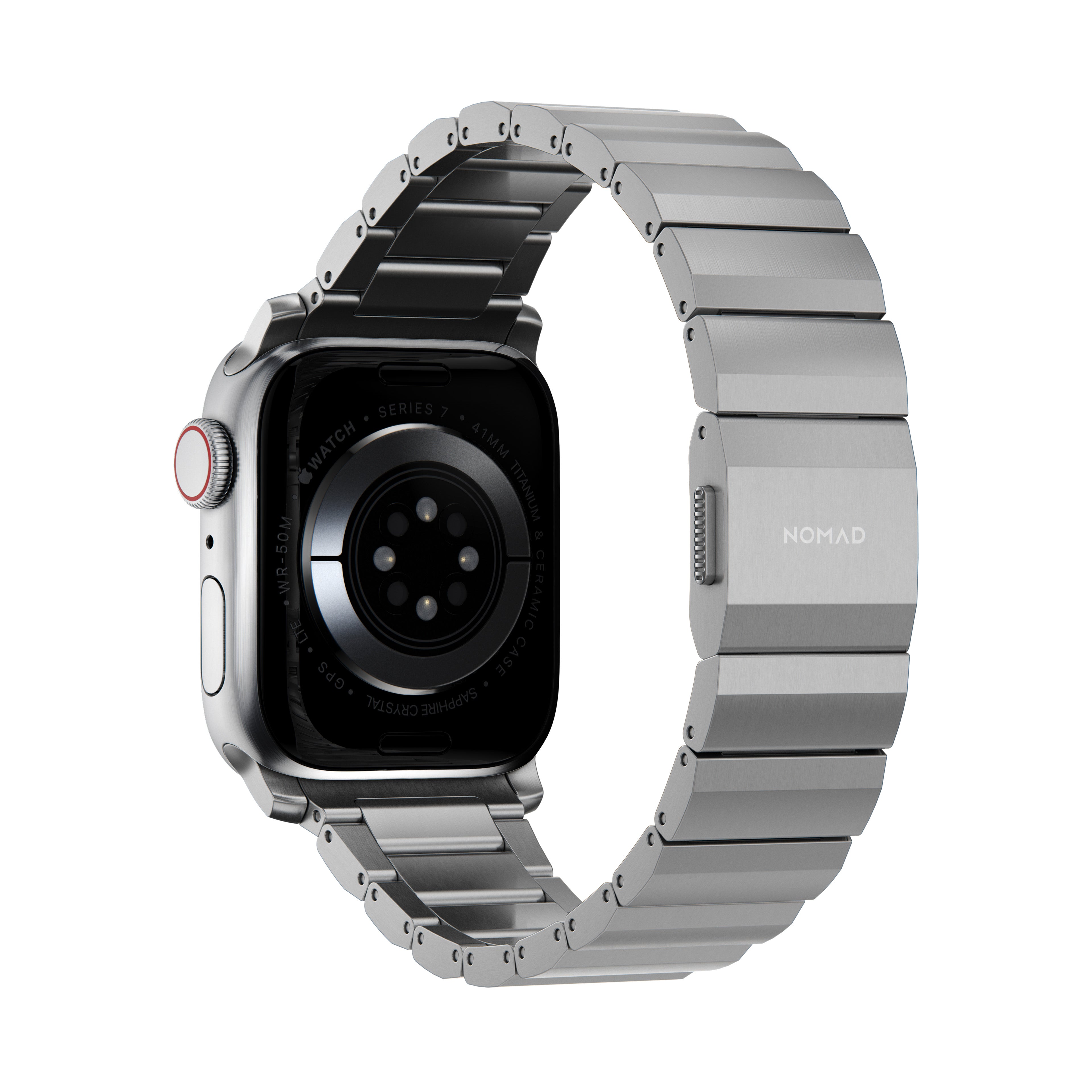 Nomad Titanium Band Version 2 compatible for Apple Watch Series SE/Ultra/10/9/8/7/6/5/4/3/2