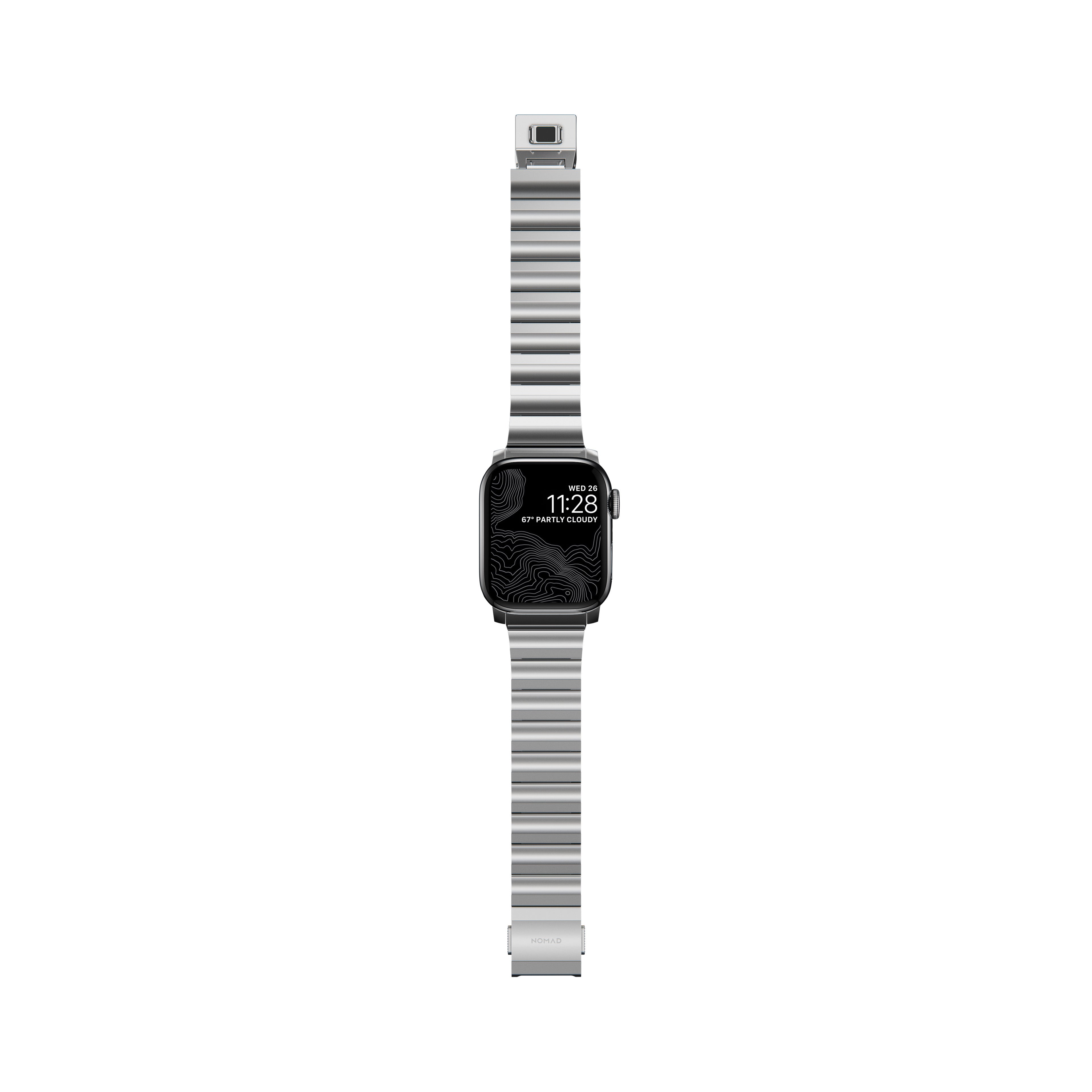 Nomad Steel Band Version 2 compatible for Apple Watch Series SE/Ultra/8/7/6/5/4/3/2