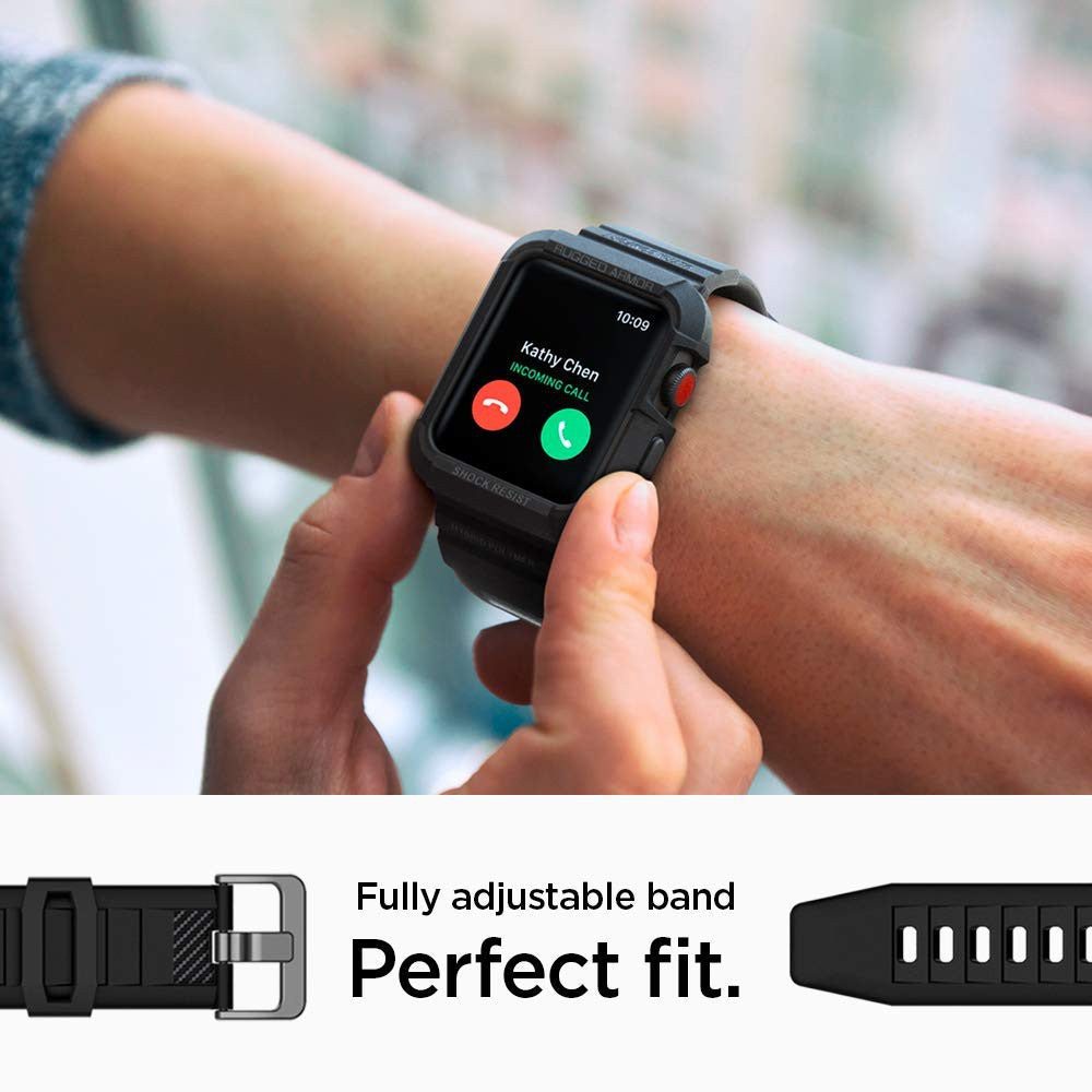 Spigen Rugged Armor Apple Watch Siri 5 / 4 Sarung 40mm & 44mm
