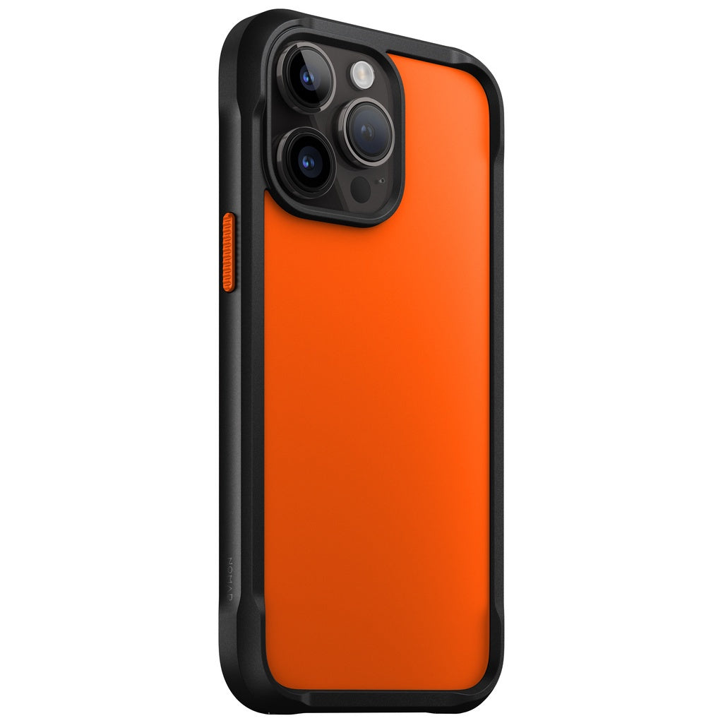 Nomad Rugged Case Ultra Jingga / Hitam Serasi untuk iPhone 14 Pro / Pro Max Magsafe