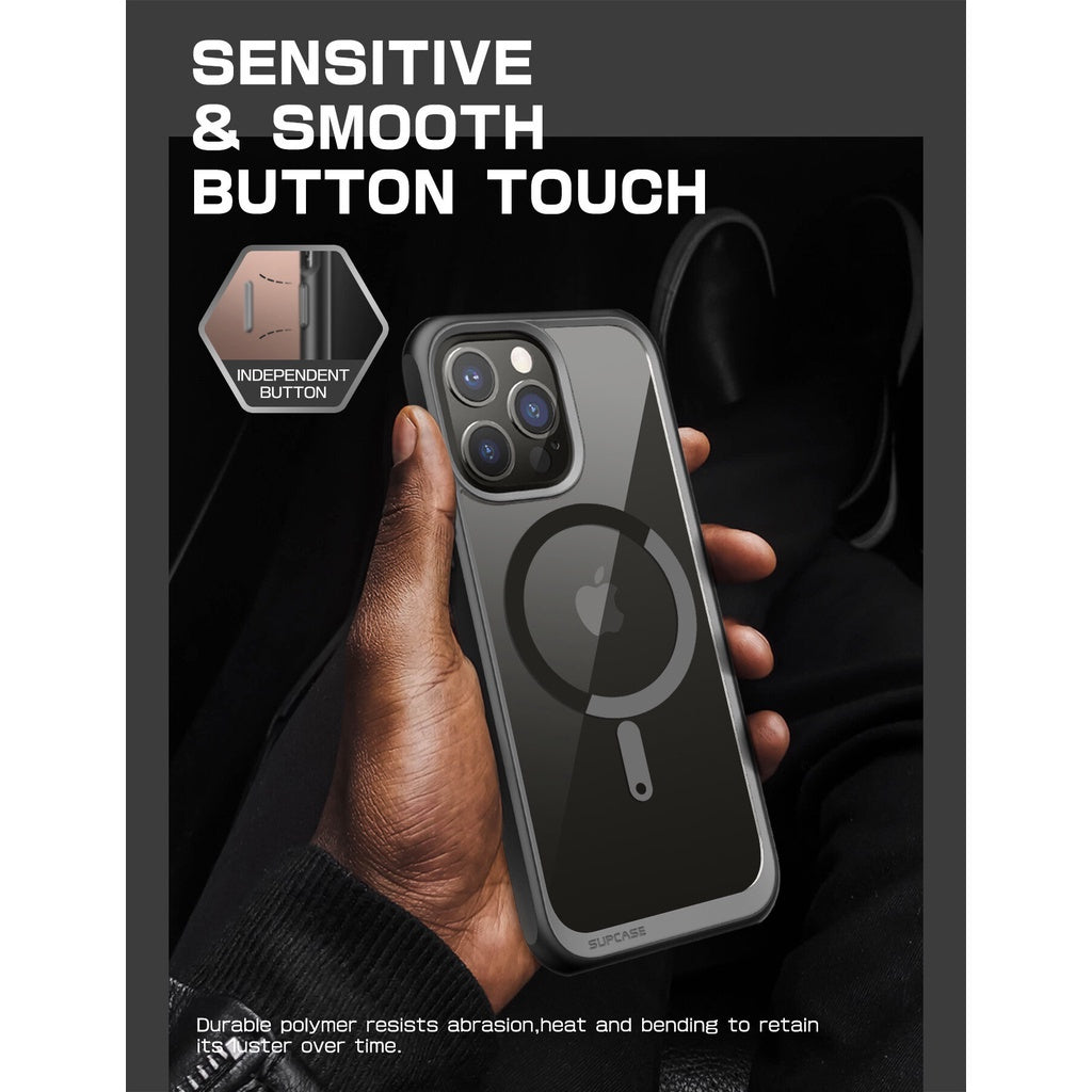 SUPCASE Unicorn Beetle Mag Case untuk iPhone 14 Pro Max / Plus / Pro MagSafe Perlindungan Kejutan Slim Clear Case