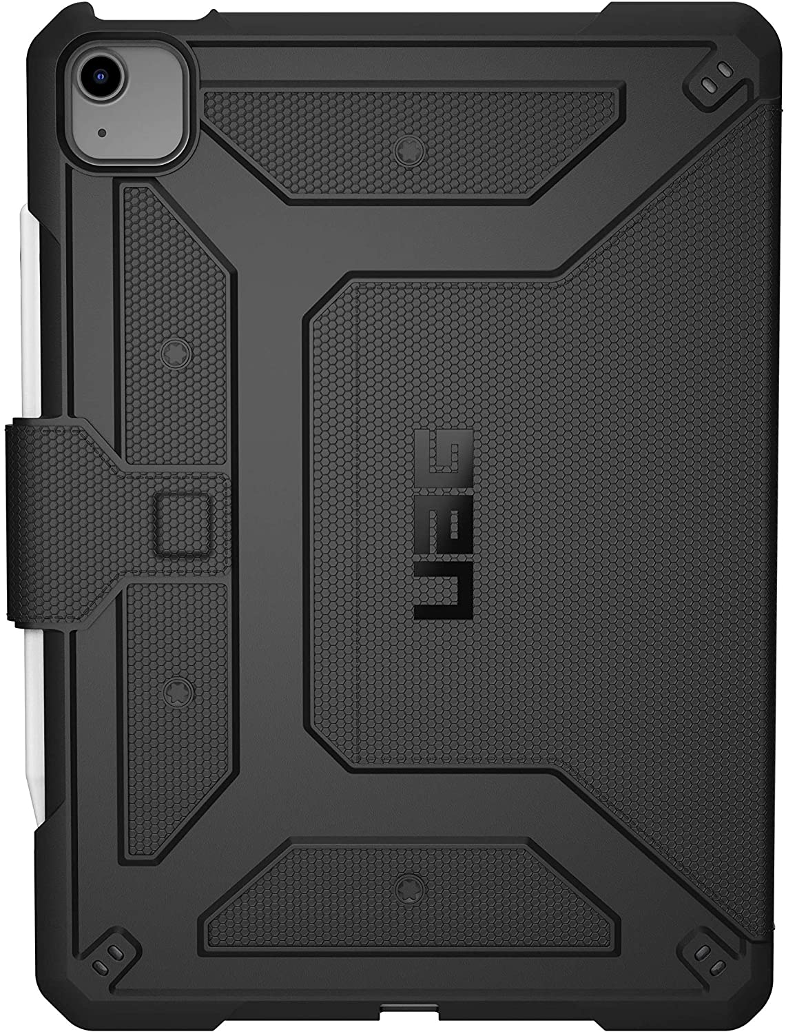 UAG iPadAir 10.9" (4thGen,2020) Metropolis Folio Slim Heavy-Duty Tough Multi-Viewing Angles Stand Military Drop Tested Rugged Cover, Black