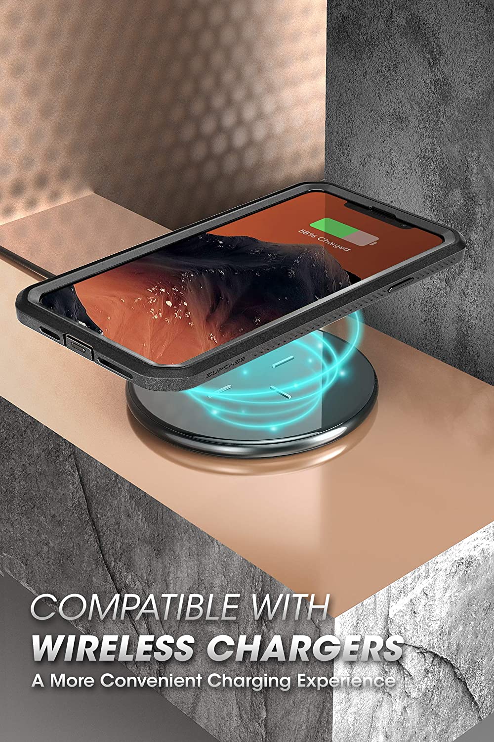 SUPCASE Unicorn Beetle Pro Series iPhone 11 / Pro / Pro Max Pelindung Skrin Terbina Dalam Sarung Sarung Lasak Seluruh Badan Hitam