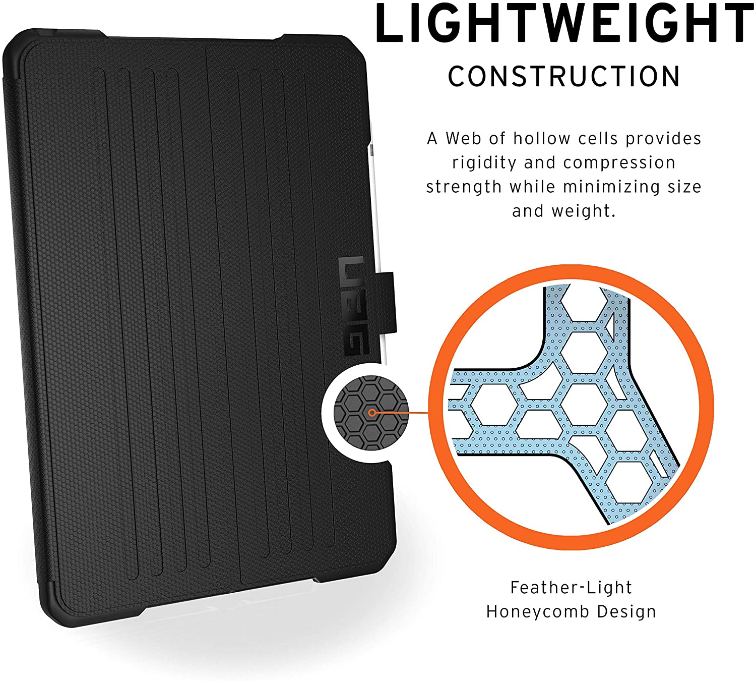 UAG iPad 10.2 inch 2019/2020 Metropolis Rugged Heavy Duty Protective Cover Multi-Angle Viewing Folio Stand with Pencil Holder
