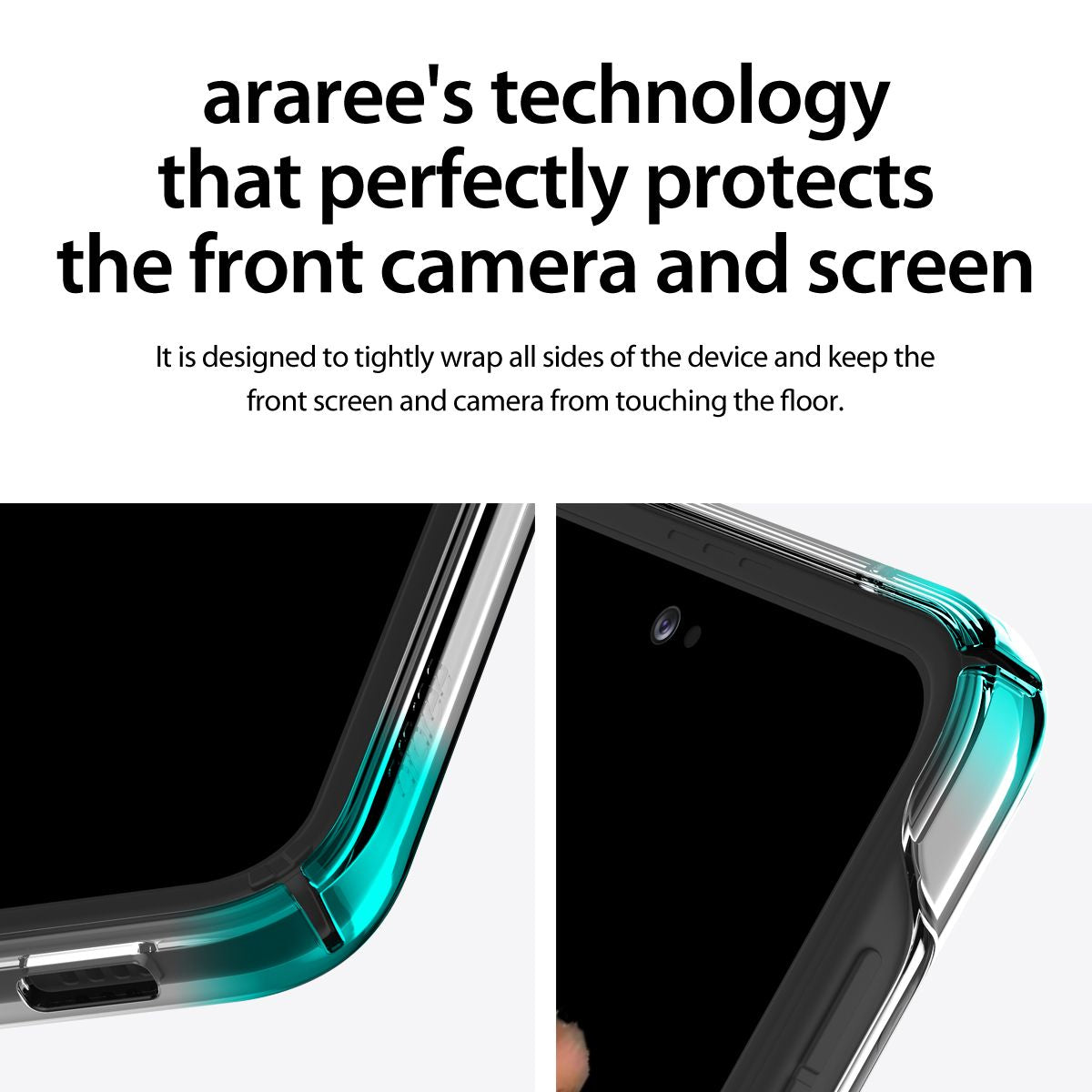 Araree NUKIN Samsung Galaxy Z Flip 3 5G(2021) Thin Clear Crystal Transparent Clear Transparent Scratchproof Lightweight Full Protective Case - Clear