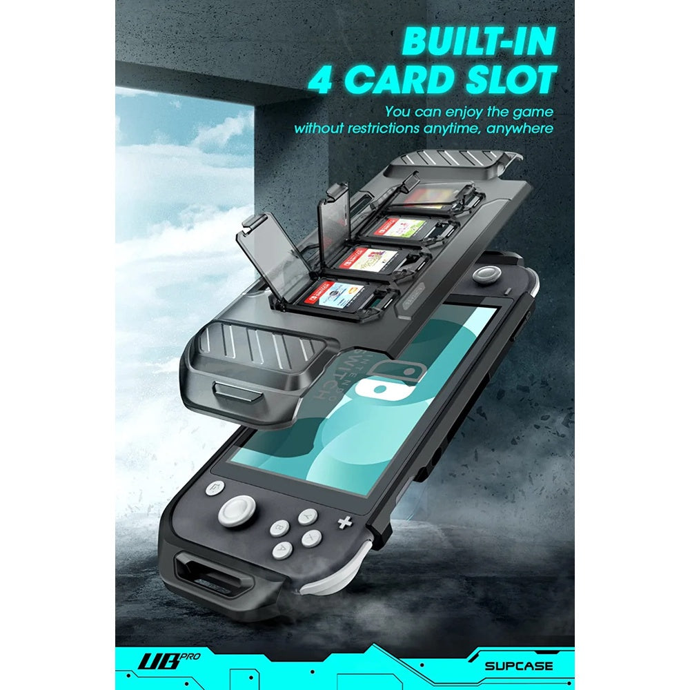 SUPCASE Unicorn Beetle Forma Series Case for Nintendo Switch Lite 2019 FrostBlack Rugged Slim 4 Game Card Storage Slots