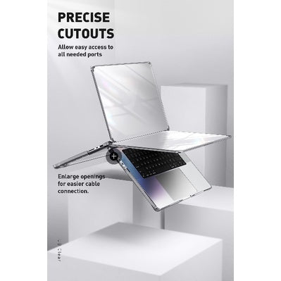 SUPCASE Unicorn Beetle Clear Slim Case (Hitam)Pelindung Tahan Calar MacBook Pro 14 /16 M1 Pro / M1 Max
