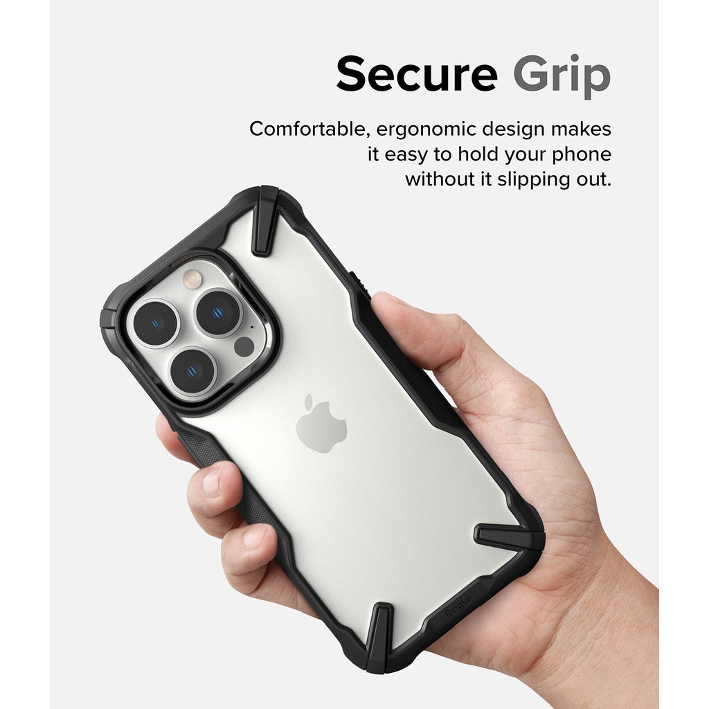 Ringke Fusion-X Design Case Compatible for iPhone 14 / Plus / Pro / Pro Max Case Black / Camo Black