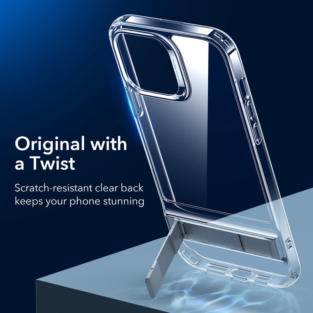 ESR Metal Kickstand iPhone 13 / 13 Pro Max Two-Way Stand Reinforced Drop Protection Flexible TPU Soft Back Case