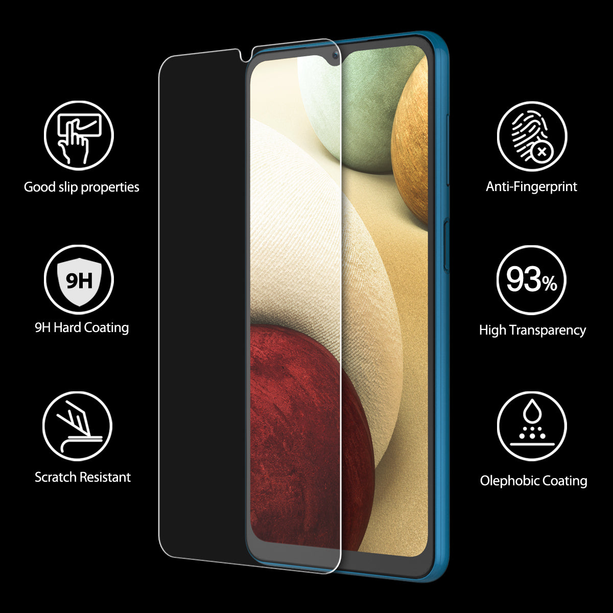 Araree Sub Core Samsung Galaxy A12 Screen Protector Tempered Glass