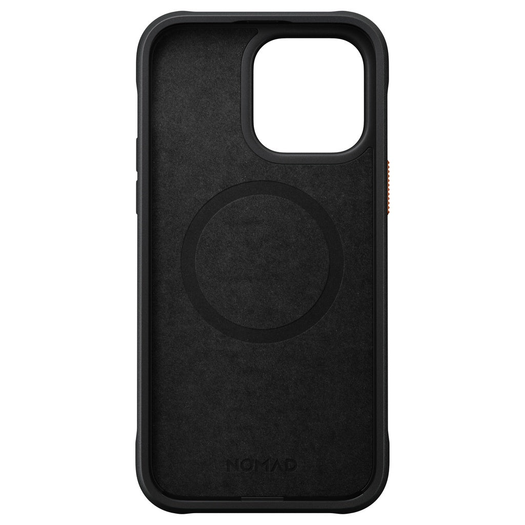 Nomad Rugged Case Ultra Jingga / Hitam Serasi untuk iPhone 14 Pro / Pro Max Magsafe