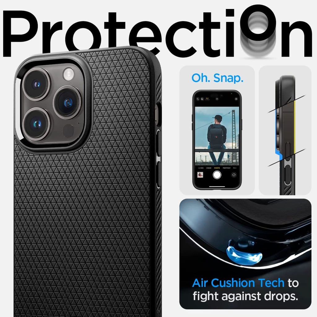 Spigen Liquid Air Armor Designed for iPhone 14 Pro / Pro Max Case (2022) - Matte Black