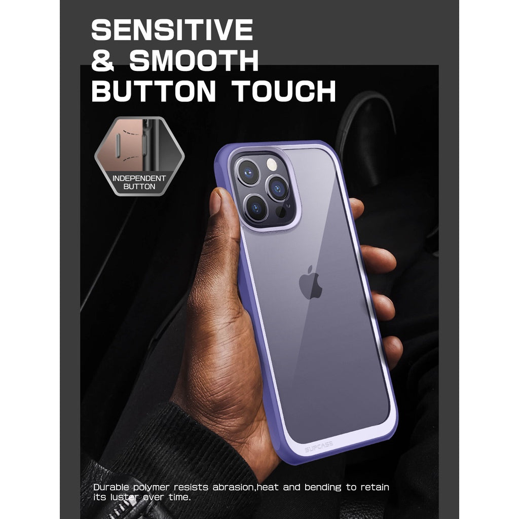 SUPCASE Sarung Siri Gaya Unicorn Beetle untuk iPhone 14 / Pro / Plus / Pro Max Premium Hybrid Protective Slim Clear Case