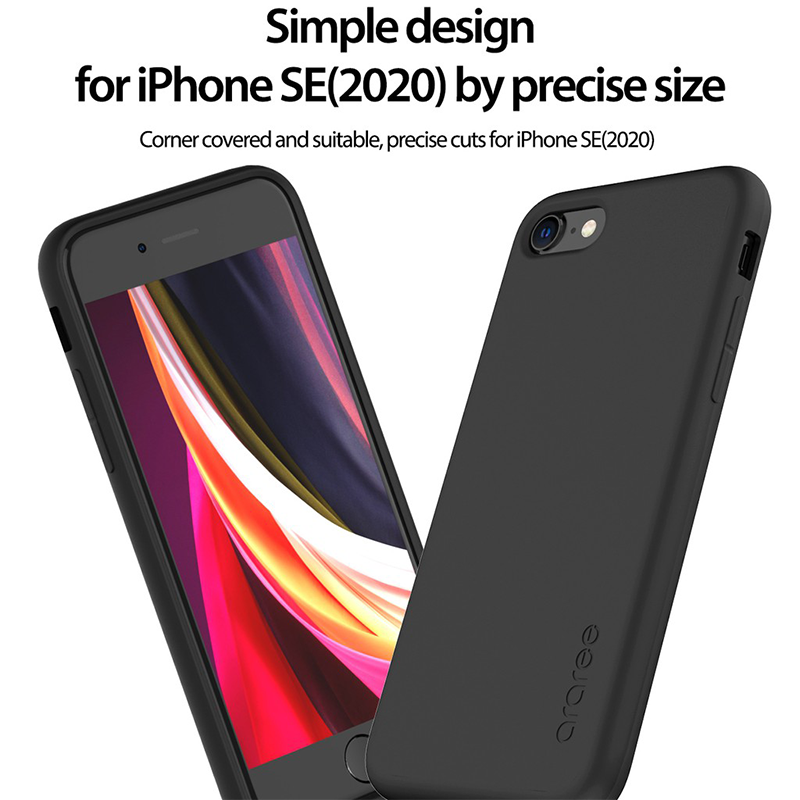 Araree A-Fit iPhone SE (2020) Sarung Sarung Hitam