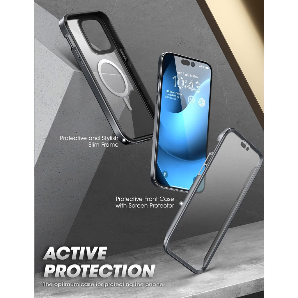SUPCASE Unicorn Beetle Edge Mag Case for iPhone 14 Pro Max 6.7 MagSafe Slim Frame Clear Protective Case