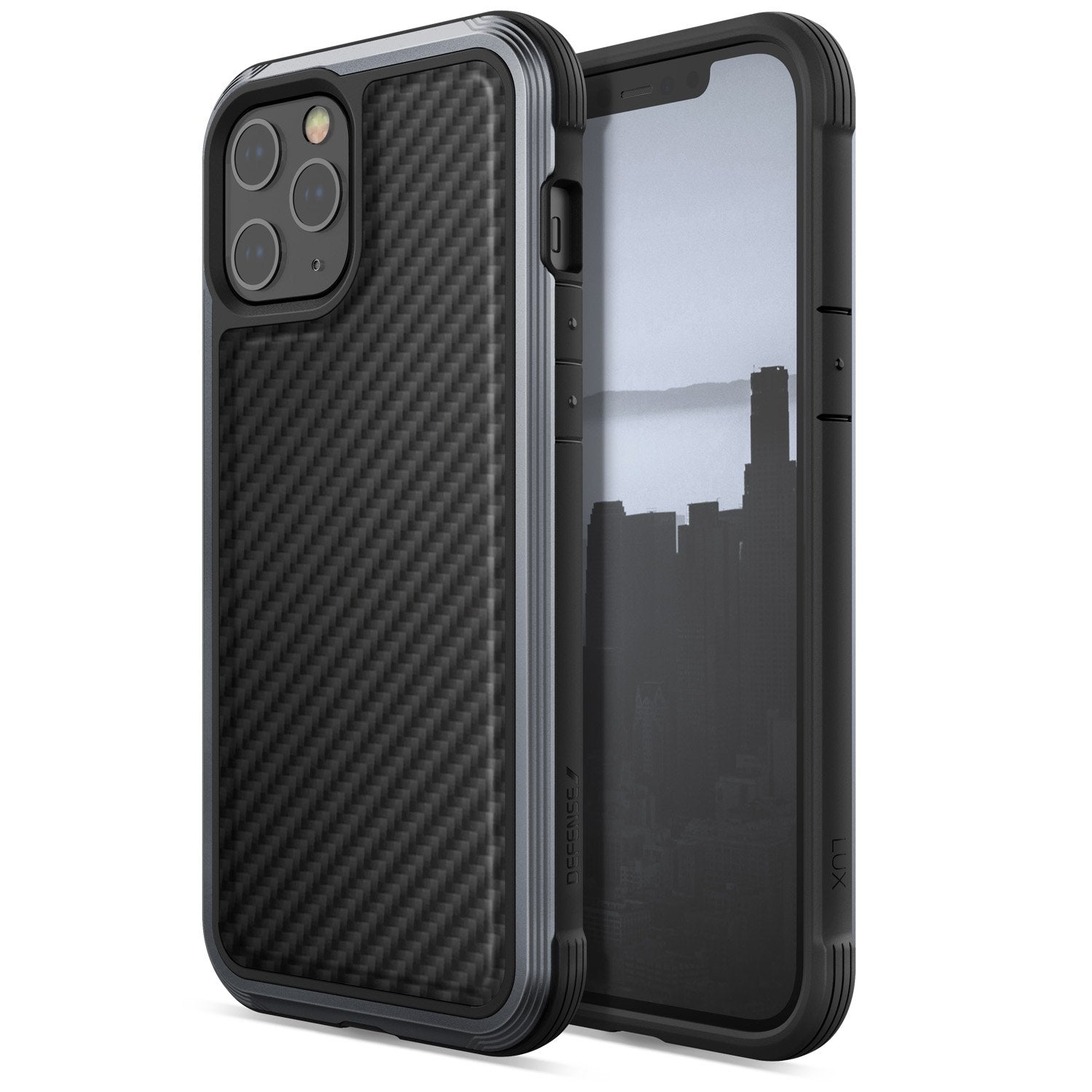 X-Doria Defense Raptic Lux iPhone 12 / Pro / Pro Max / Mini Case Black Carbon Fiber