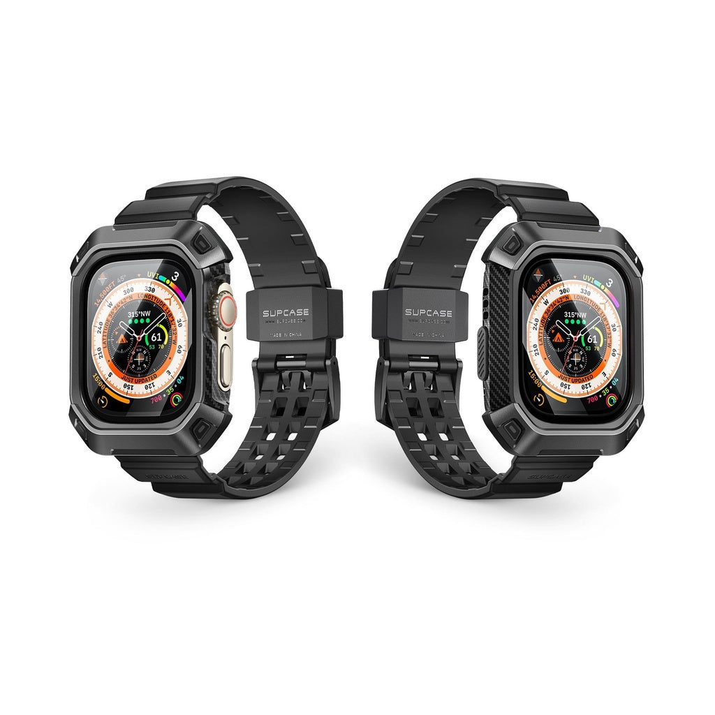 SUPCASE Unicorn Beetle Pro Case for Apple Watch Ultra 49mm 2 Pack Screen Protector Rugged Protective Case Strap Bands