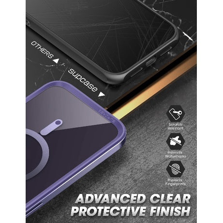 SUPCASE Unicorn Beetle Edge Mag Case Mauve for iPhone 14 Pro Max 6.7 Compatible with MagSafe Built-in Screen Protector