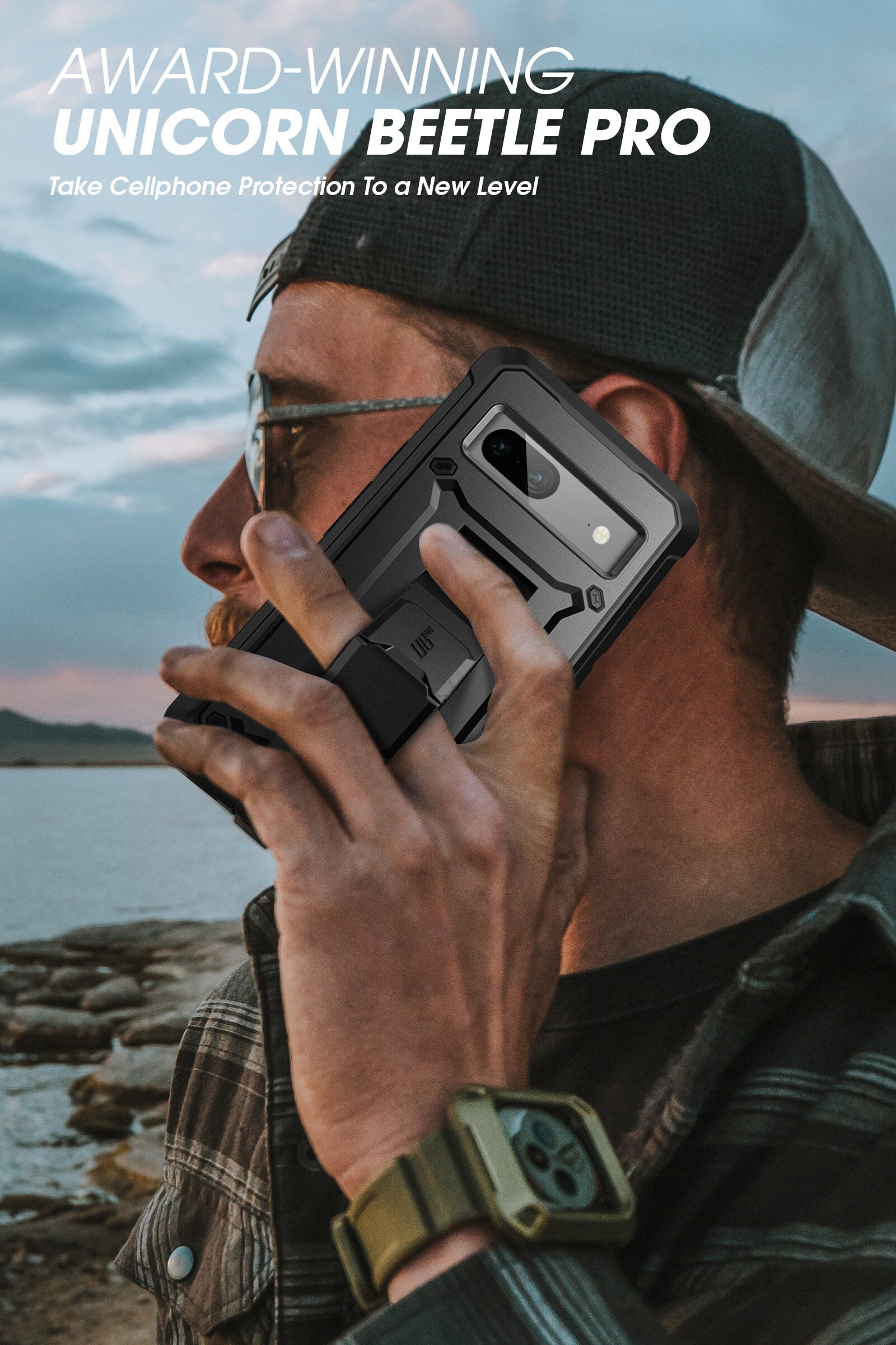 SUPCASE Sarung Siri Unicorn Beetle Pro untuk Google Pixel 7 (Keluaran 2022), Klip Tali Pinggang Lasak Seluruh Badan & Sarung Kaki dengan Pelindung Skrin Terbina dalam