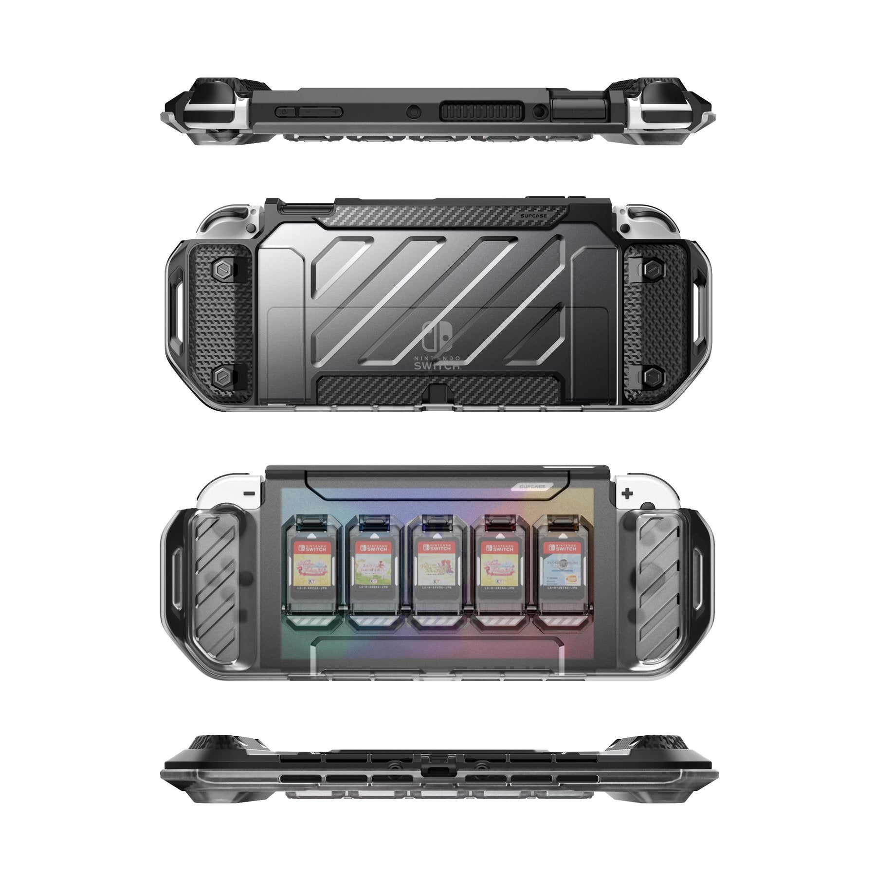 SUPCASE Nintendo Switch OLED Unicorn Beetle PRO FORMA Slim Carrying Case - Clear