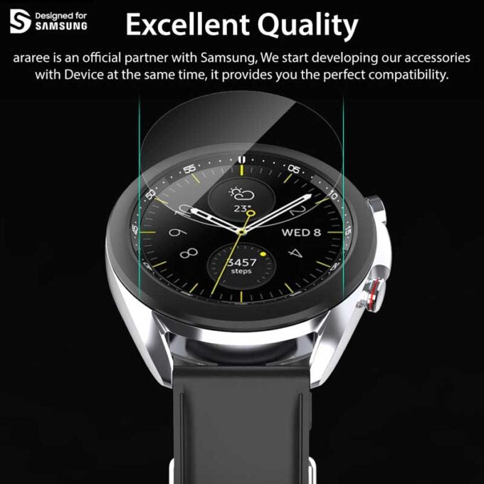Araree Sub-Core Samsung Galaxy Watch 3 Glass Screen Protector 45mm & 41mm