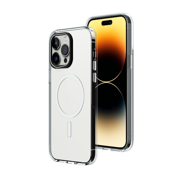 Sarung Jelas RHINOSHIELD Serasi dengan Magsafe untuk iPhone 14 / 13 / 12 Pro Max Rintangan Kekuningan Lanjutan