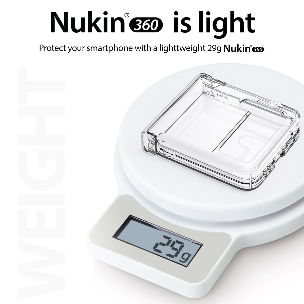 Araree NUKIN 360 Samsung Galaxy Z Flip 3 5G(2021) Crystal Clear Sarung Lutsinar Keras Polikarbonat Ringan - Jelas