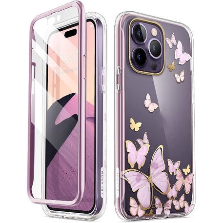 i-Blason Cosmo Series Case for iPhone 14 Pro Max Full-Body Stylish Protective Case with Built-in Screen Protector