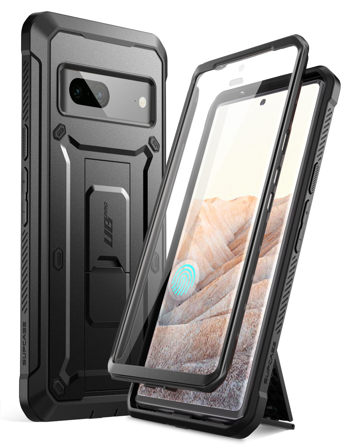 SUPCASE Sarung Siri Unicorn Beetle Pro untuk Google Pixel 7 (Keluaran 2022), Klip Tali Pinggang Lasak Seluruh Badan & Sarung Kaki dengan Pelindung Skrin Terbina dalam