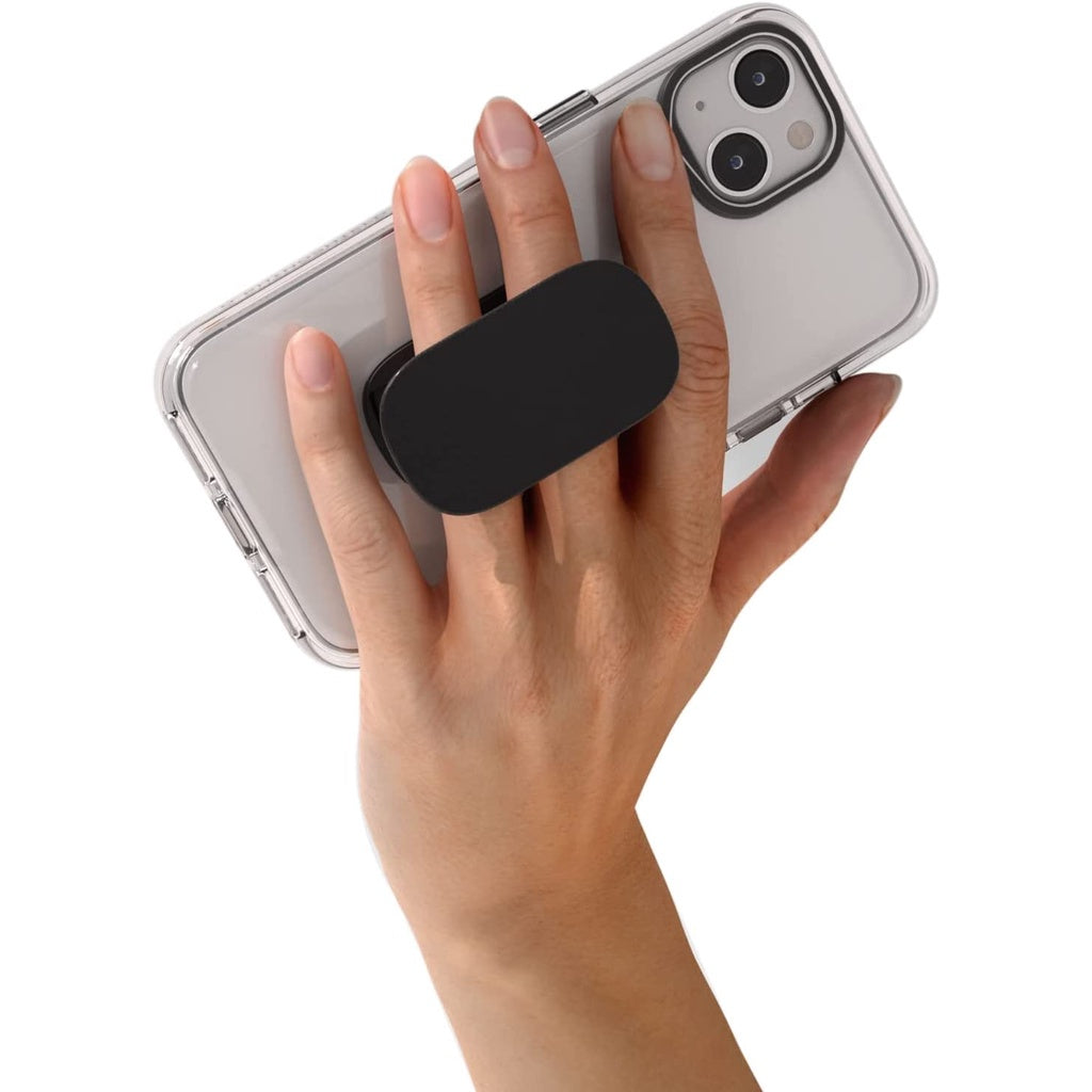 RhinoShield GRIPMAX / GRIPMINI (Pelekat) Cengkaman dan Pendirian untuk iPhone dan Sarung Aksesori Telefon Pintar Hitam