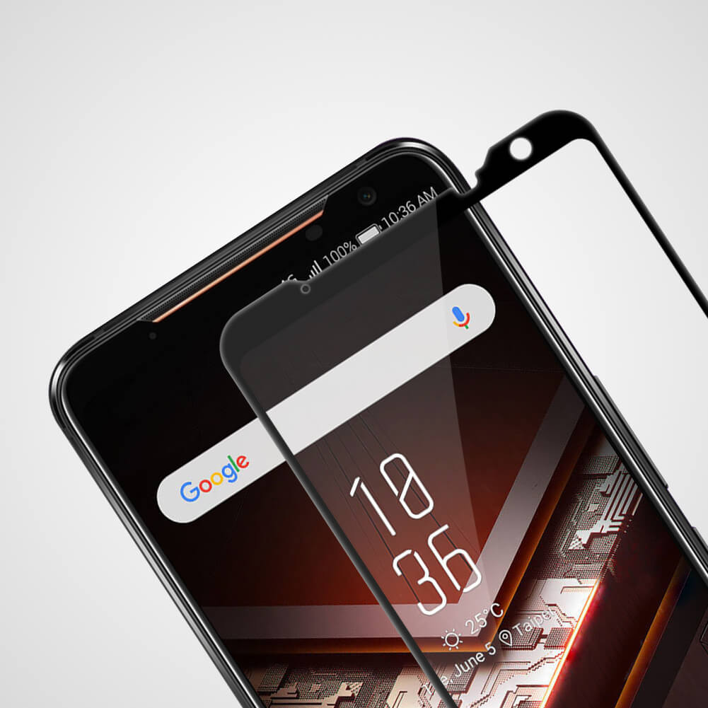 ZEELOT ASUS ROG 3 / 2 PureGlass 2.5D Pelindung Skrin Kaca Terbaja Jelas