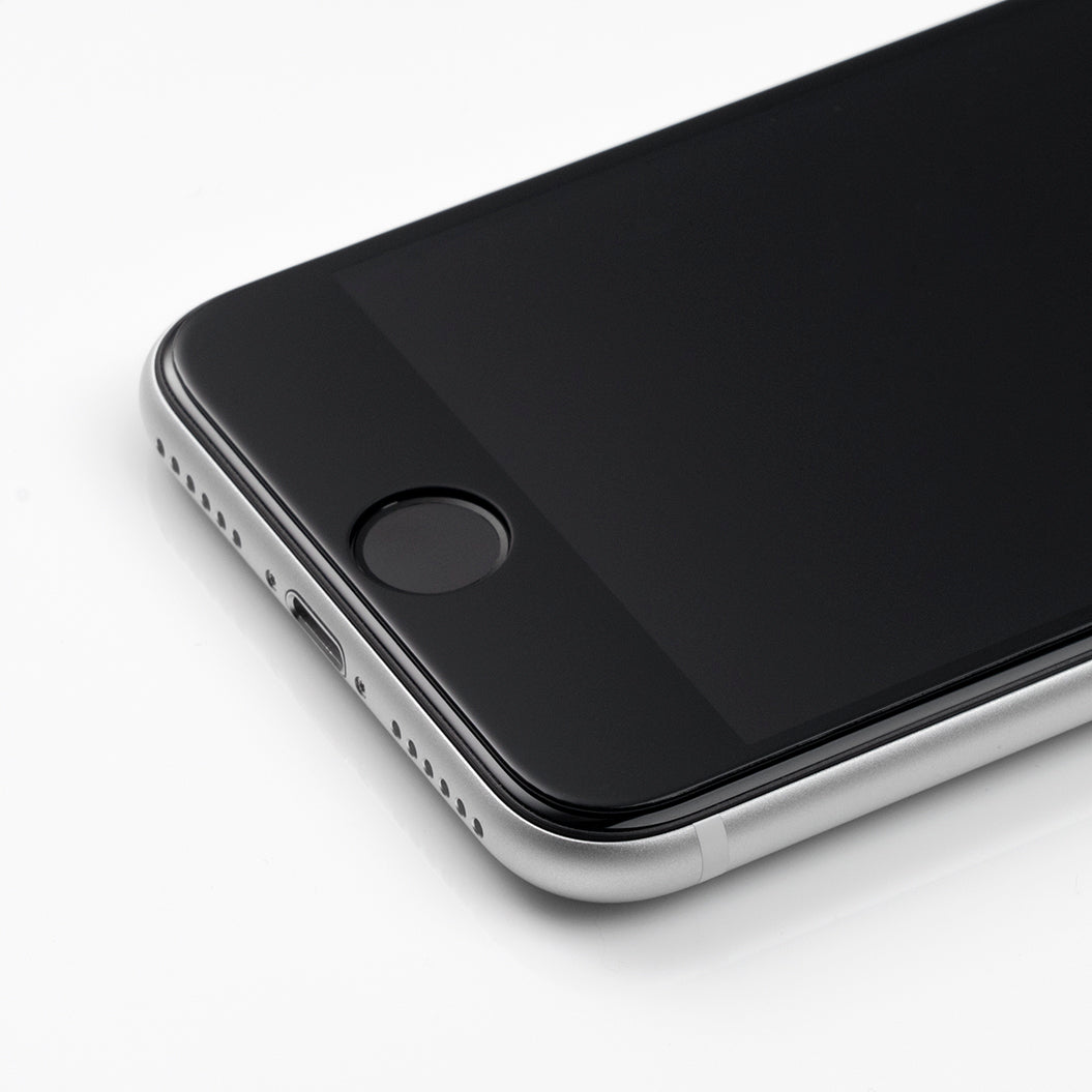 RhinoShield Kaca Tempered Tepi Ke Tepi iPhone SE 2020 / 8 / 7 / 8 Plus / 7 Plus Pelindung Skrin Hitam
