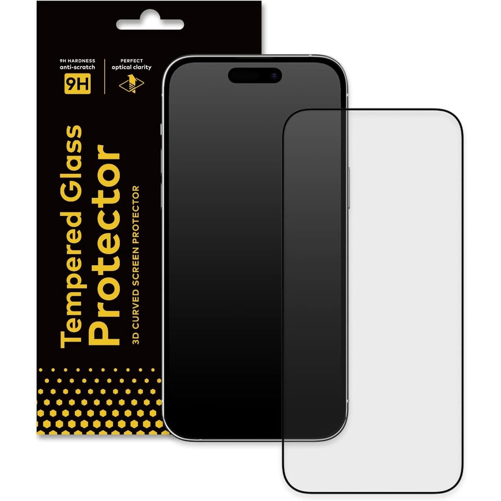 RHINOSHIELD 3D Impact / Kaca Terbaja / Pelindung Skrin Penutup Belakang iPhone 14 / Plus / Pro Max Perlindungan Impak Ultra