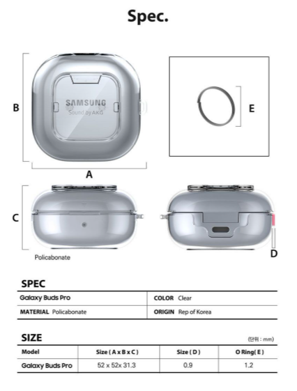 Araree Player Galaxy Buds Live / Pro Transparent & Colorful Shockproof Hard Polycarbonate Case