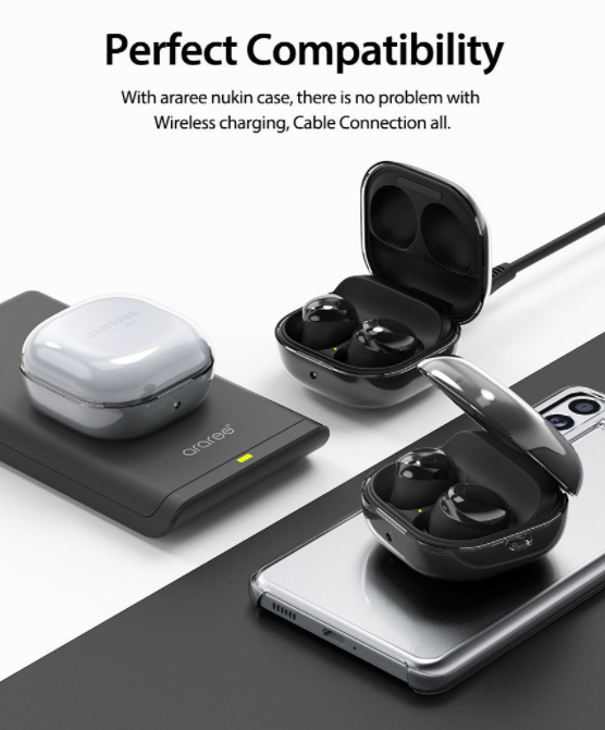 Araree Nukin Galaxy Buds Live / Pro Transparent Shockproof Hard Polycarbonate Case