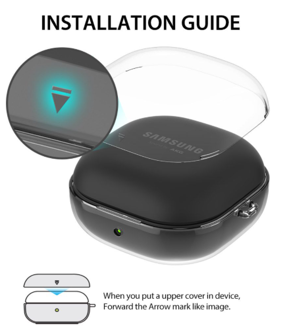 Araree Nukin Galaxy Buds Live / Pro Transparent Shockproof Hard Polycarbonate Case