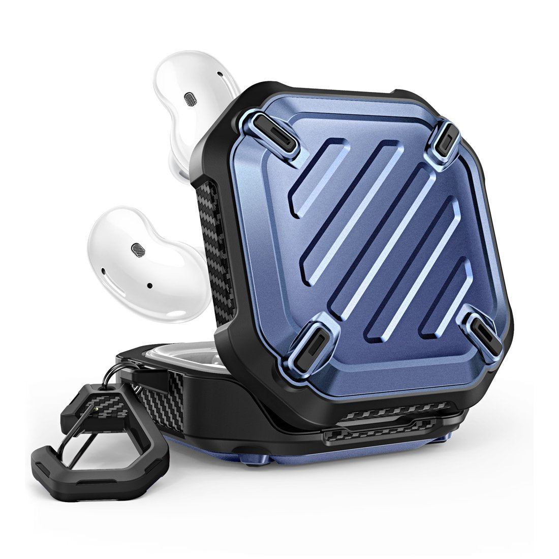 SUPCASE Unicorn Beetle Pro Galaxy Buds Pro (2021) / Galaxy Buds Live (2020), Full-Body Rugged Protective Case with Carabiner