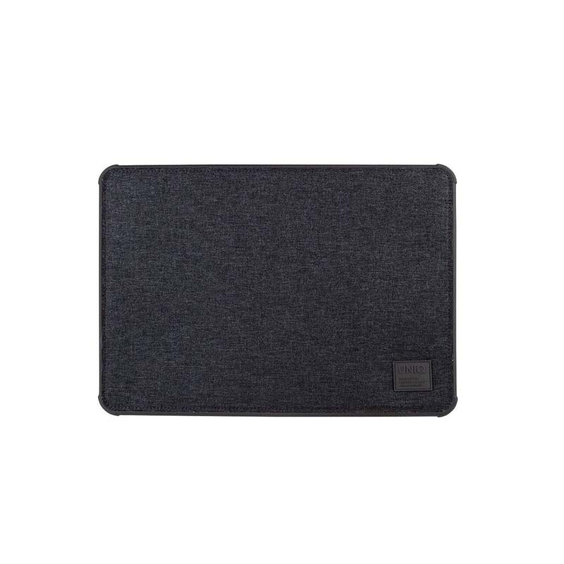 Uniq dFender Tough Laptop Sleeve (Up to 16 Inche) - Charcoal Black Compatible for Macbook Air / Pro 13 14 15 16 Case Cover