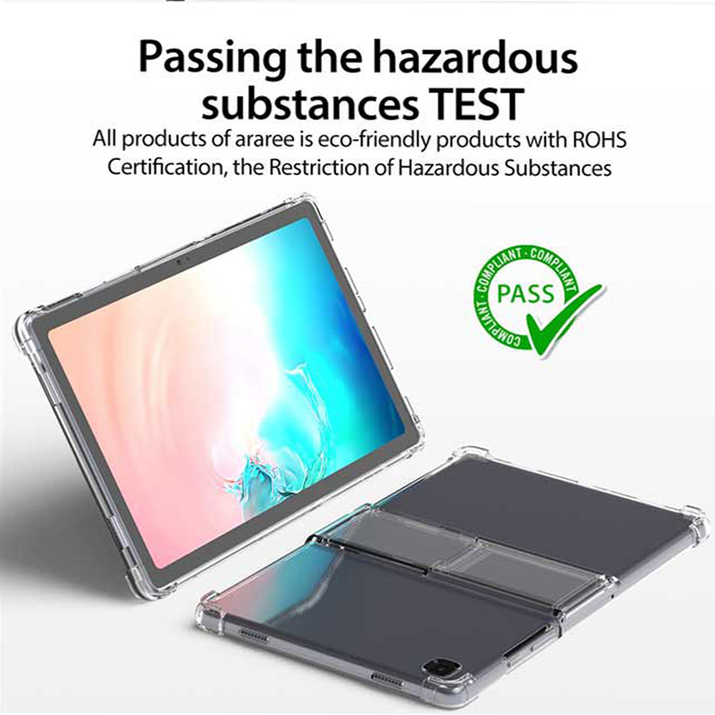 Araree A Cover Stand Galaxy Tab A7 10.4" (2020) TPU + Polikarbonat Pendirian Pelindung Kalis kejutan dan Sarung Penutup Fleksibel