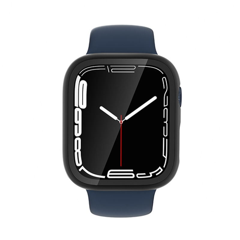 AMAZINGTHING Marsix Case with Screen Protector 9H Tempered Glass Apple Watch Series 7 45mm/41mm