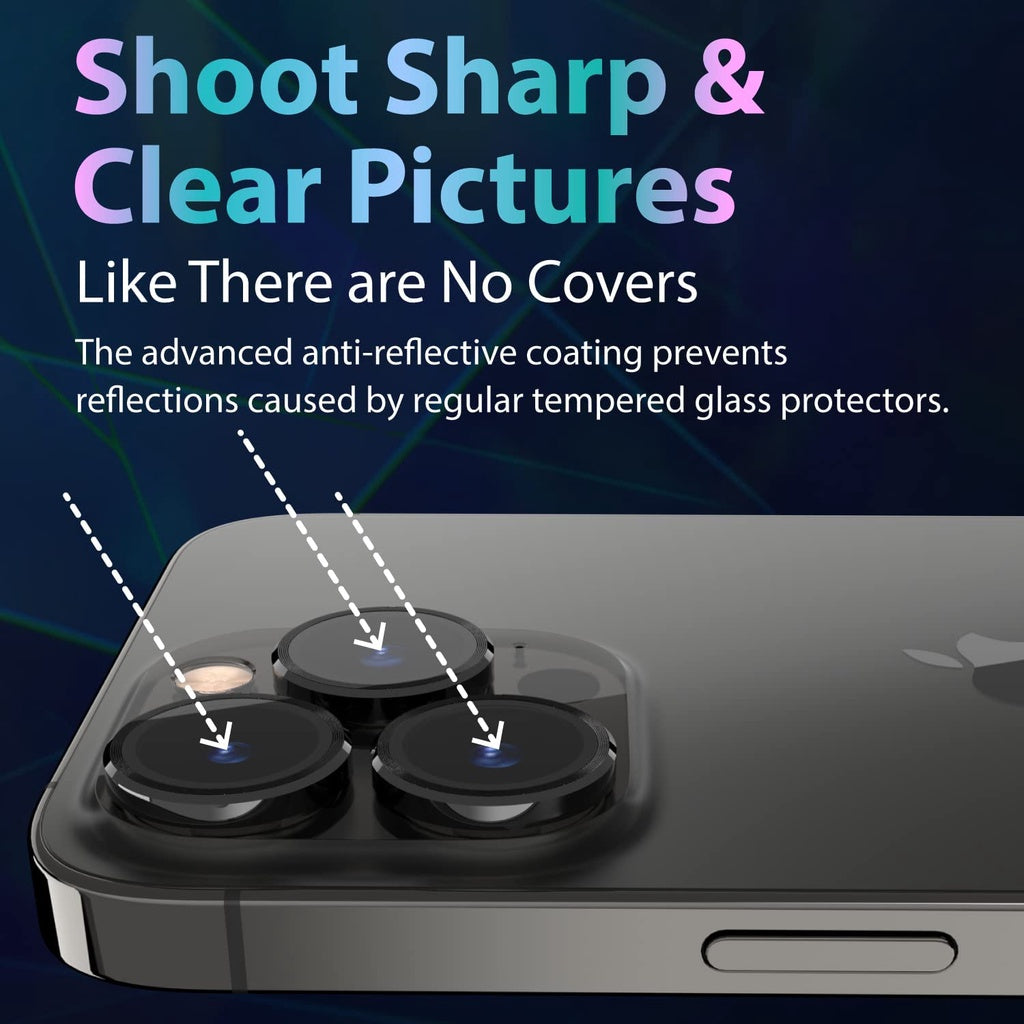 SwitchEasy LenzGuard Sapphire Lens Protector Serasi untuk iPhone 14 Pro / Pro Max Pelindung Skrin