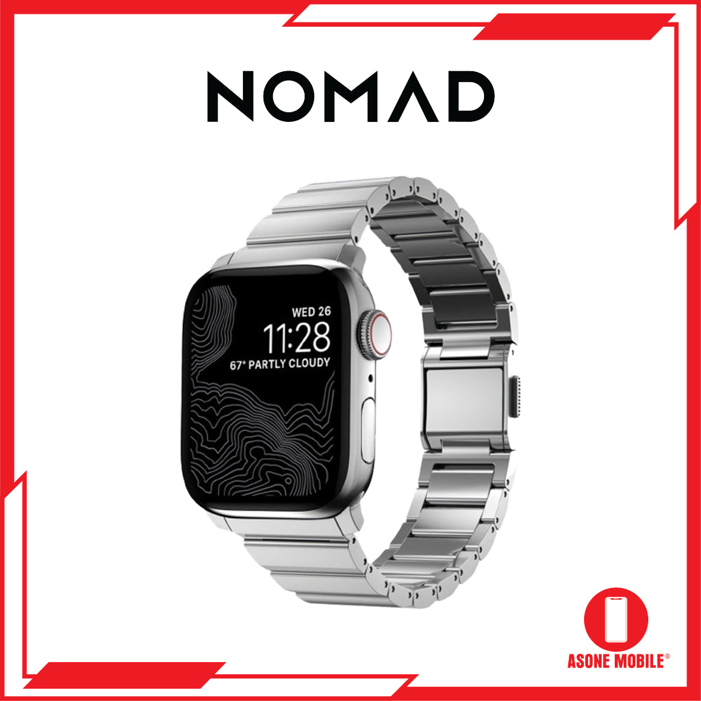 Nomad Steel Band Version 2 compatible for Apple Watch Series SE/Ultra/8/7/6/5/4/3/2