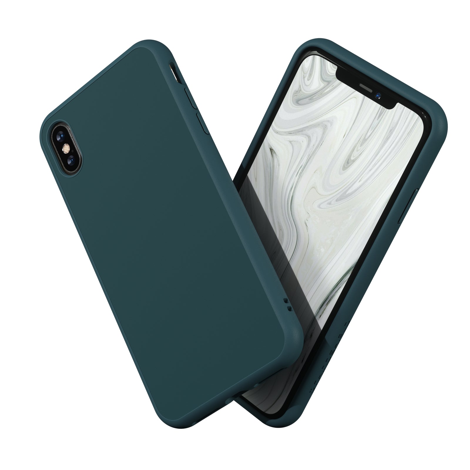 RhinoShield SolidSuit Dark Teal IPhoneXR/XS/XSMax/X Shock Absorbent Slim Cover, Premium Matte Finish 3.5M/11ft Drop Protection Case