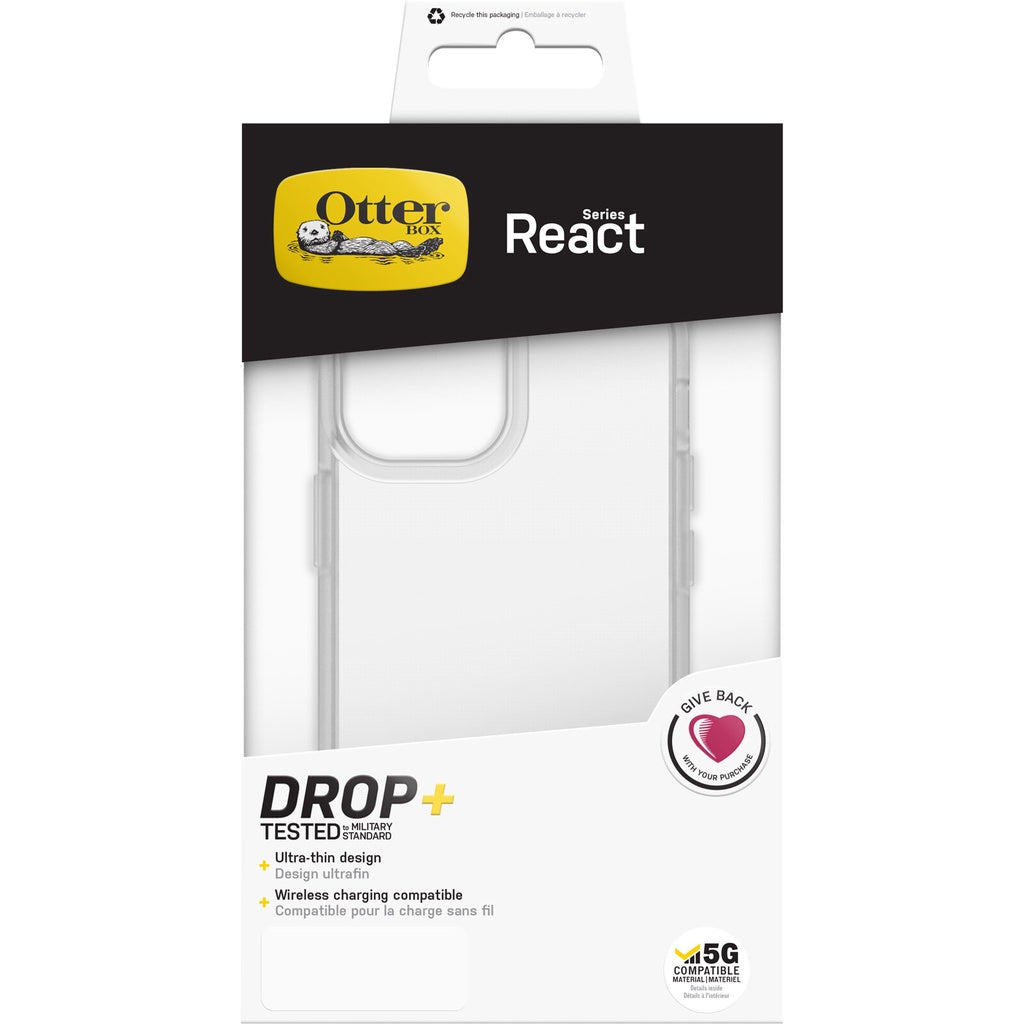 Sarung Siri Otterbox React Serasi Untuk iPhone 14 / Plus / Pro / Pro Max