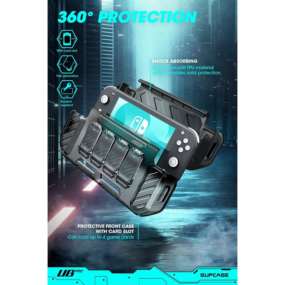 SUPCASE Unicorn Beetle Forma Series Case for Nintendo Switch Lite 2019 FrostBlack Rugged Slim 4 Game Card Storage Slots