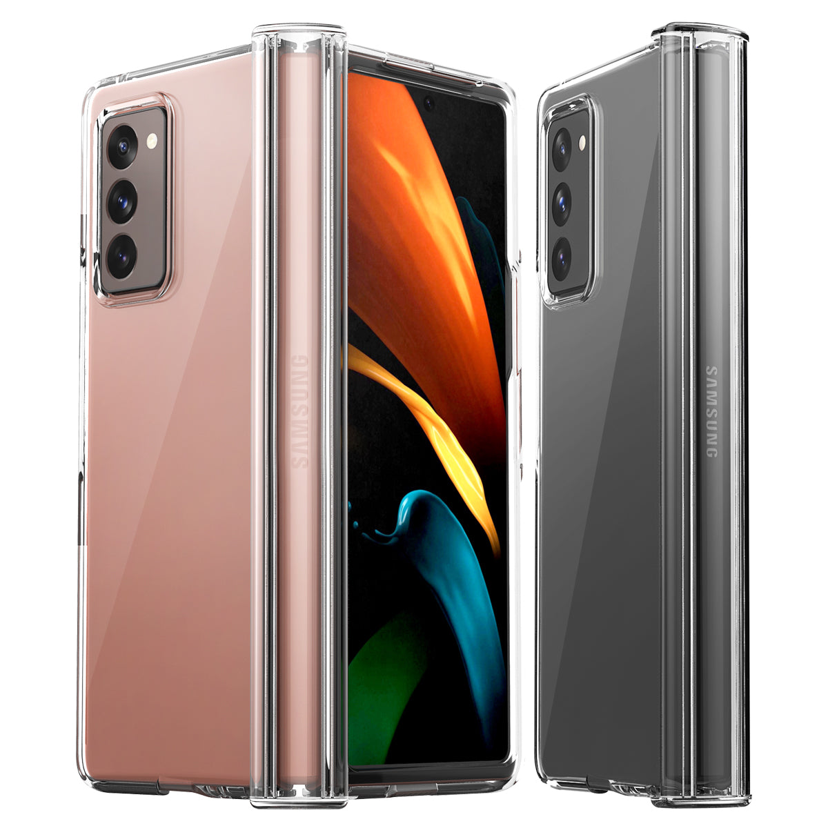 Araree Nukin 360 Galaxy Z Fold 2 Transparent Hard Polycarbonate Case (Clear)